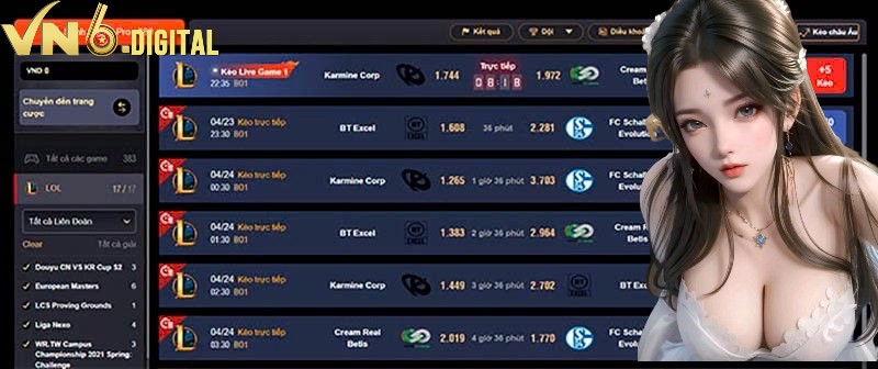 Đặt Cược Liên Minh Huyền Thoại Tại VN6 Có Gì Hấp Dẫn? Đặt Cược Liên Minh Huyền Thoại Tại VN6 Có Gì Hấp Dẫn?