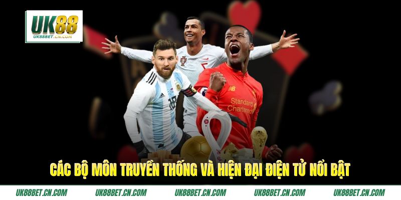 Các bộ môn truyền thống và hiện đại điện tử nổi bật